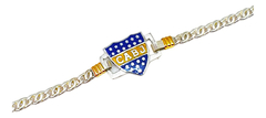 Pulsera Con Dije Equipo De Futbol Escudo Plata 925 Y Oro 18K -