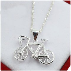 Conjunto Cadena Y Dije Plata 925 Bicicleta - 3,9Grs en internet