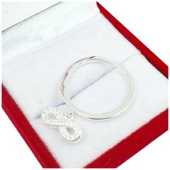 Anillo Infinito Con Piedras Plata 925 -