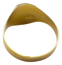 Anillos Sello Oro 18k Modelo Mesada Tricolor Encamisado 1.5GRS - Joyas Center