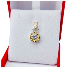 Dije Plata 925 y Oro 18K Bvlgari Mediano