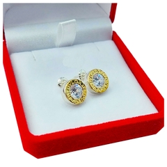 Par Aros Plata 925 y Oro 18K Bvlgari Grande - comprar online