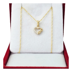 Conjunto Oro 18k Corazon Con Piedras Infinito Amor - - comprar online