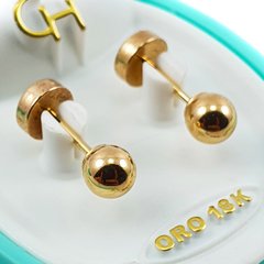 AROS ABRIDORES DE ORO 18KT MARCA CH BOLITA N°4 TIC 18K 47,83 #104