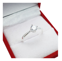 Anillo Cintillo Plata 925 Boda Compromiso Cintillo Dama C400 -