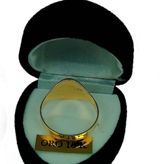 Sello Oro 18k Oval Con Inicial En Relieve 2,5 Gr - comprar online