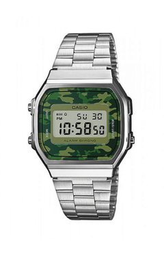 Casio Plateado - Fondo Camuflado