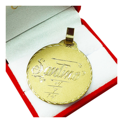 Dije Oro 18 Kts Cartier Grande Regalo Grabado Joyas 8.3Grs