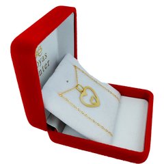 Conjunto Oro 18k Doble Corazón Calado Y Cadena Singapur - 1,5Grs en internet