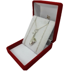 Conjunto De Plata 925 Cadena Forcet Y Saxofon Jazz Blues - - comprar online