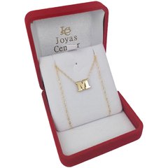 Conjunto Oro 18k Cadena 1 Gramo Letra Inicial Pasante - comprar online