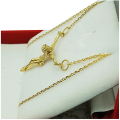 Collar Dalí De Oro 18k Cadena Forcet 50cm Soldada Al Dije 5,1 Gramos en internet