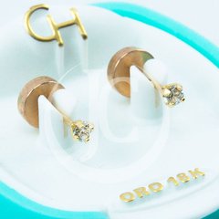 AROS ABRIDORES DE ORO 18KT MARCA CH GRIFA CHICA CON CUBIC TIC 18K 40,23 #195