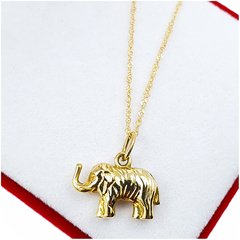Conjunto Oro 18 K Cadena 45 Cm + Dije Elefante Totem 1,5Gr - comprar online