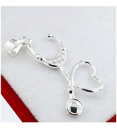 Dije Joyas De Plata 925 Estetoscopio Médicos Enfermero 2,4Grs - - comprar online