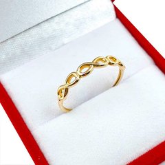 Anillo Super Delicado En Oro Amarillo 18k Modelo Infinitos - 1,2Grs - comprar online