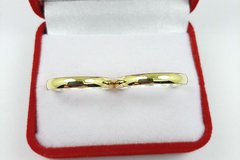 Imagen de ALIANZAS DE PLATA 925 Y ORO 18K AMARILLO MODELO M3D3 CON GRABADO DE CADA ALIANZA