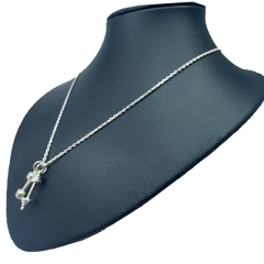 Conjunto Collar Mancuernas X2 Forcet 60cm Plata 925 - - tienda online
