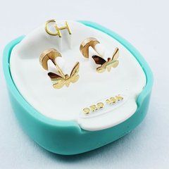 AROS ABRIDORES DE ORO 18KT MARCA CH MARIPOSA TIC 18K 57,08 #154 - comprar online