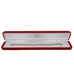 Pulsera Oro 18k Con Cierre Mosqueton Unisex 18,5 Cm 3.5 Gr - comprar online