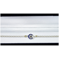 Pulsera Con Dije Equipo De Futbol Escudo Plata 925 Y Oro 18K - - tienda online