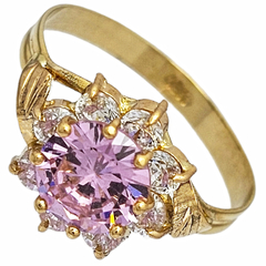 Anillo Oro 18k Cintillo Modelo Roseta Redonda Mujer 2,4 Gr - comprar online