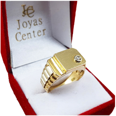 Anillo Sello Oro 18k Italiano 12,6gr