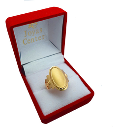 Sello Oro 18k Anillo Cleopatra 2.3 Gr Grabado Dama