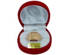 Sello Oro 18k Con Coronas Mesa Lisa Grabado Sin Cargo 5.5 Gr - comprar online