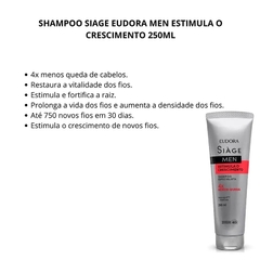 Eudora Siage Men Estimula o Crescimento Shampoo 250ml - comprar online