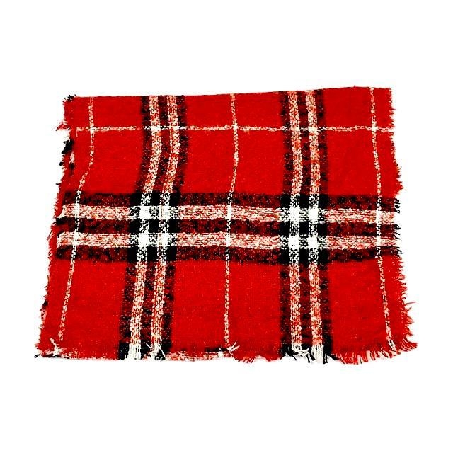 Bufanda burberry 55x180 rojo cuenta conmigo
