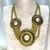 Collar metal circulos piedra