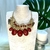 Collar metal piedras