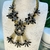 Collar metal piedras