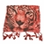 Chalina estampadad tigre 55x175 - comprar online