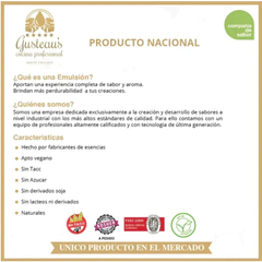 Emulsión GUSTEAU'S - 100 ml - SABOR CEREZA - Florencia Menescaldi