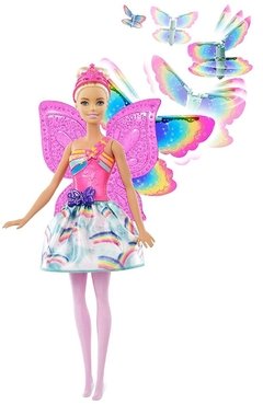 Muñeca Barbie Dreamtopia Hada Alas Magicas Mattel - Crawling