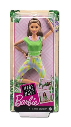 Barbie Articulada Made To Move, Yoga - Mattel.