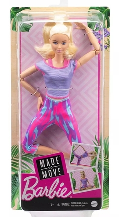 Barbie Articulada Made To Move, Yoga - Mattel. - tienda online