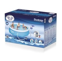 Bestway Pileta Aro Inflable con bomba 3,05x76