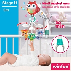 Cunero Móvil musical Zorrito 3 en 1 - Winfun. - Crawling