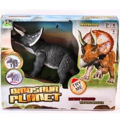 Dinosaurio Triceratops Articulado Luz y Sonidos Dinosaur Planet