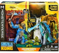 Godzilla Vs Kong Hollow Earth Set De Figuras Y Diorama.