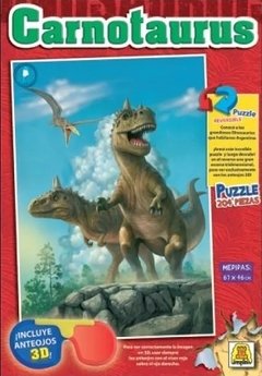 Puzzle Rompecabezas 204 piezas reversible 3d dinosaurios - Implas. en internet