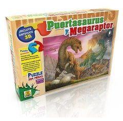 Puzzle Rompecabezas 204 piezas reversible 3d dinosaurios - Implas. - Crawling