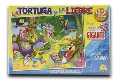 Puzzle 42 Piezas La tortuga y la Liebre - Implas