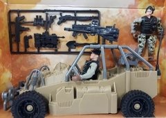 Jeep Militar Con Dos Figuras Special Force - Juguetech - comprar online