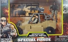 Jeep Militar Con Dos Figuras Special Force - Juguetech