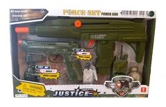 Set Militar con armas y accesorios Justice