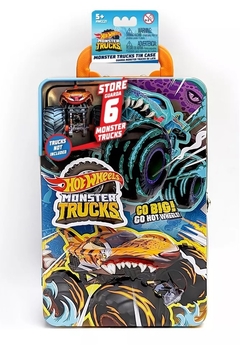 Hot Wheels Guarda Autos Monster Trucks Tin Case - comprar online